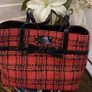 Kate Spade Red Plaid Purse